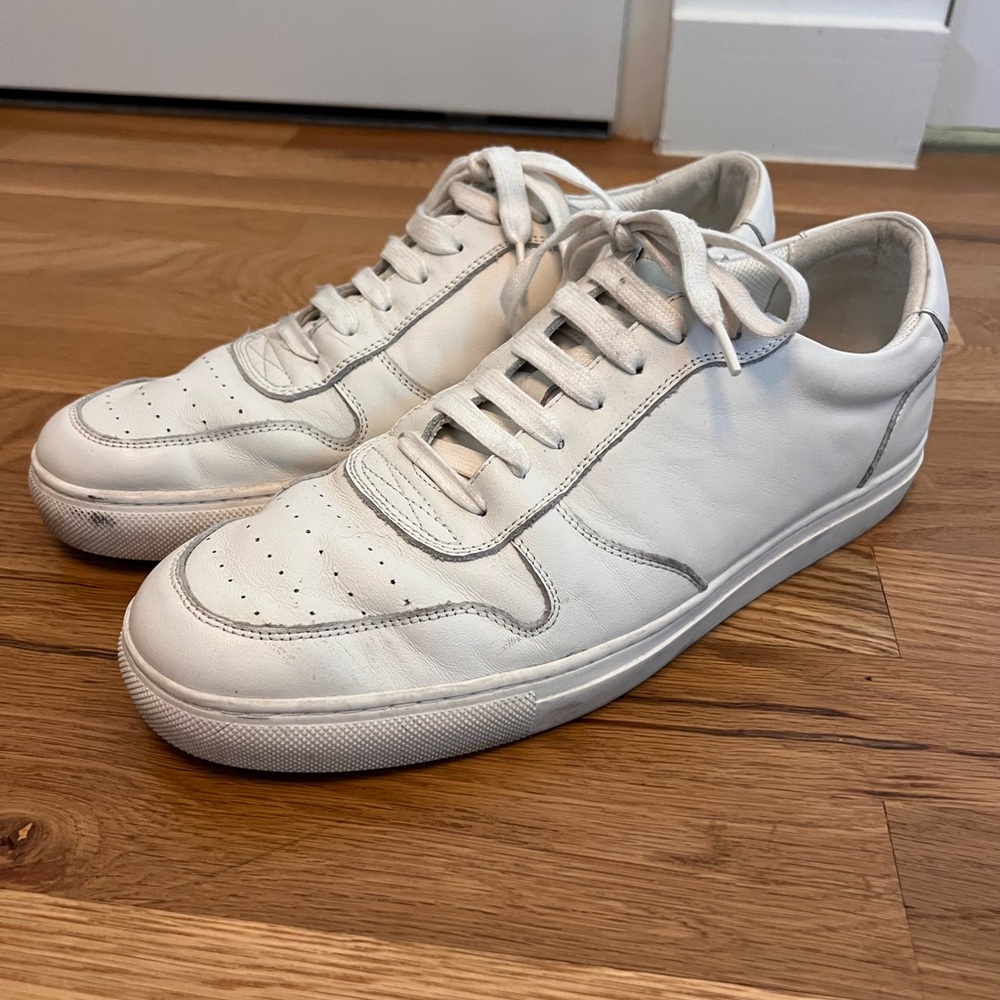 Blake McKay Classic White Men's Leather Sneakers